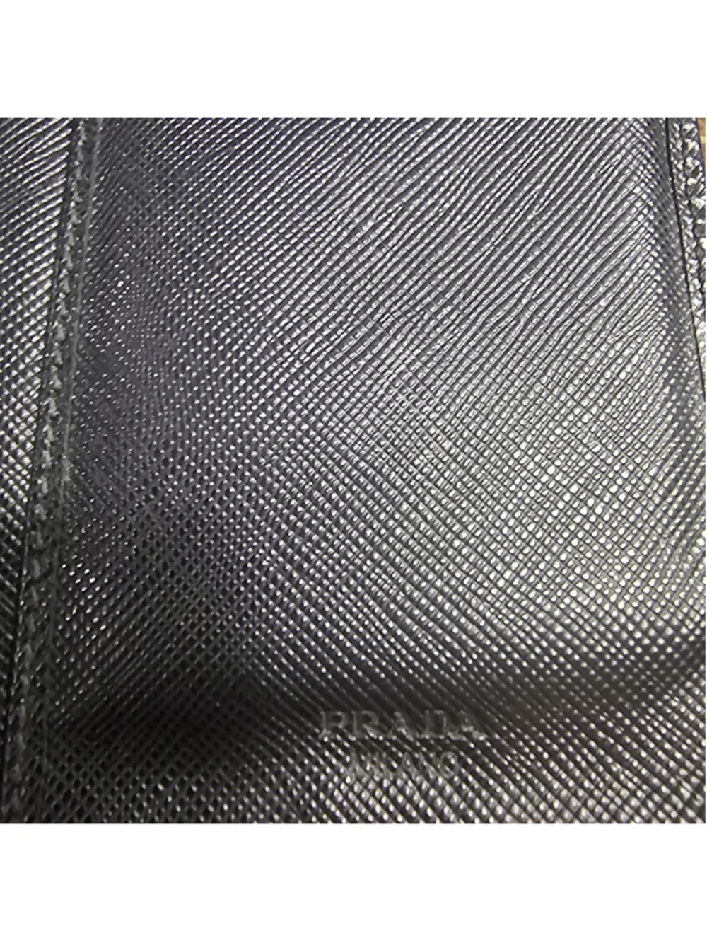 Prada Saffiano Leather Wallet, One Size, Black